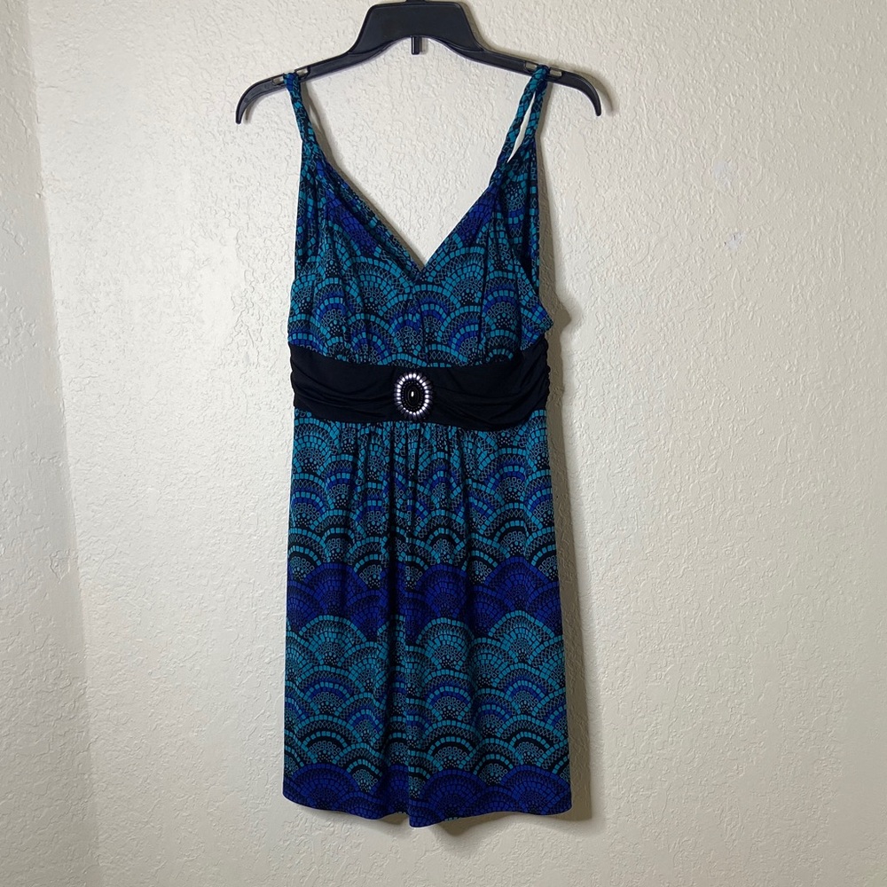 Candie's Blue and Black Mini Dress